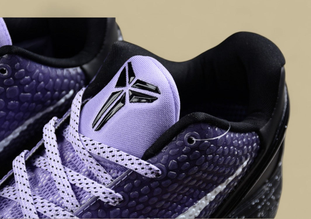 Nike Kobe Protro Eybl White Purple Black Speckled Midsole & Textured Upper With Bold Swoosh