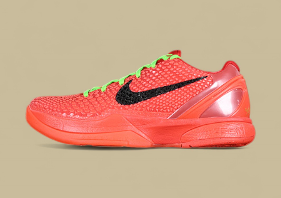 Nike Kobe Protro Green Black Orange Basketball Shoes Bold Scales & Neon Lace Detailing