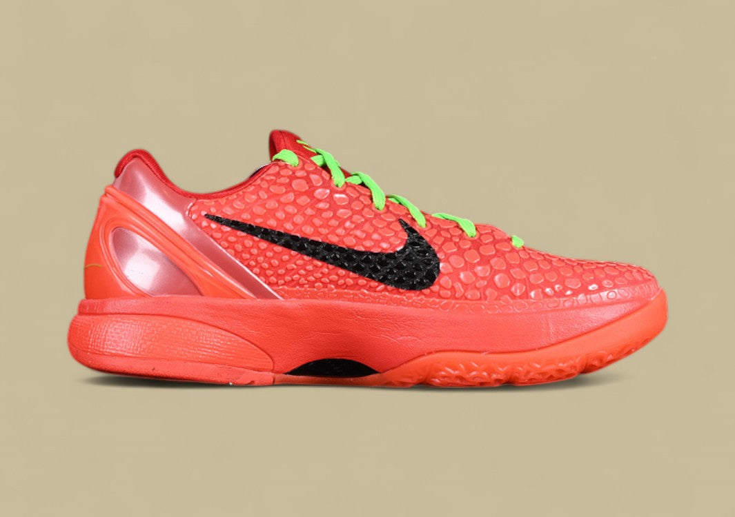 Nike Kobe Protro Green Black Orange Basketball Shoes Bold Scales & Neon Lace Detailing