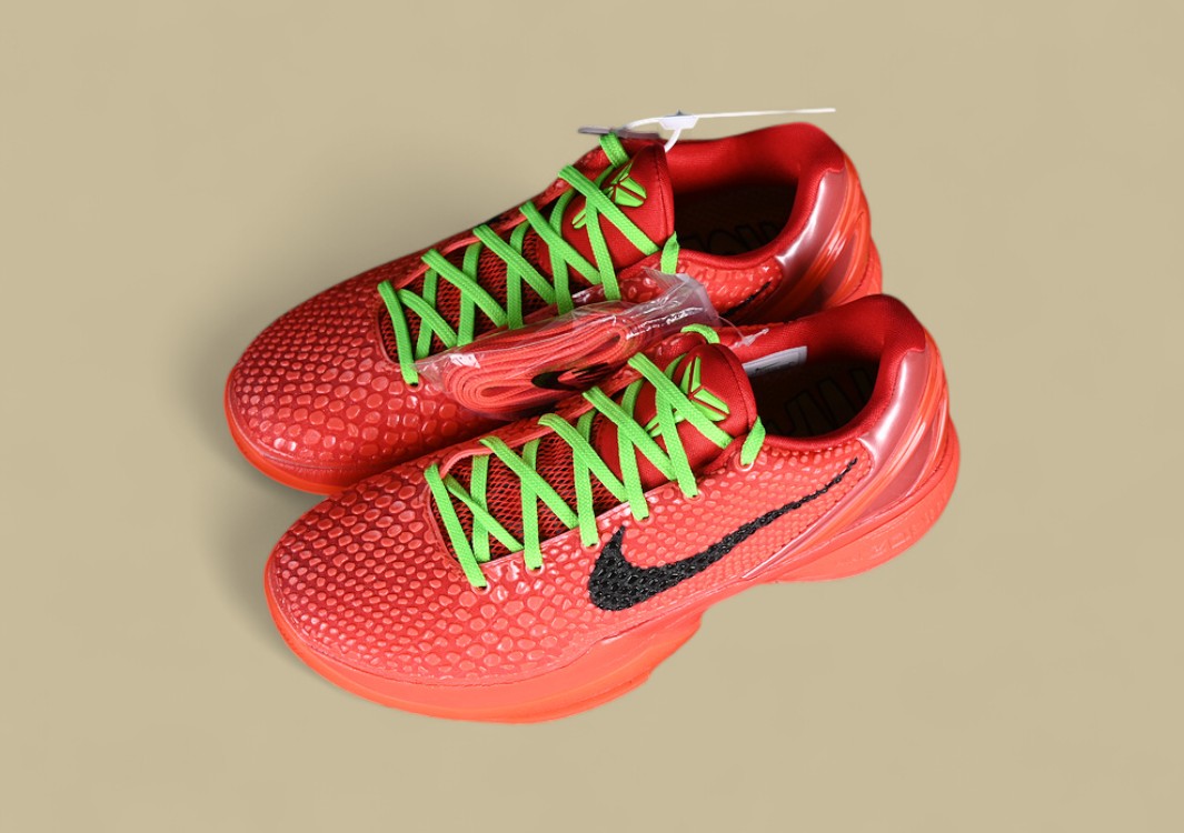 Nike Kobe Protro Green Black Orange Basketball Shoes Bold Scales & Neon Lace Detailing