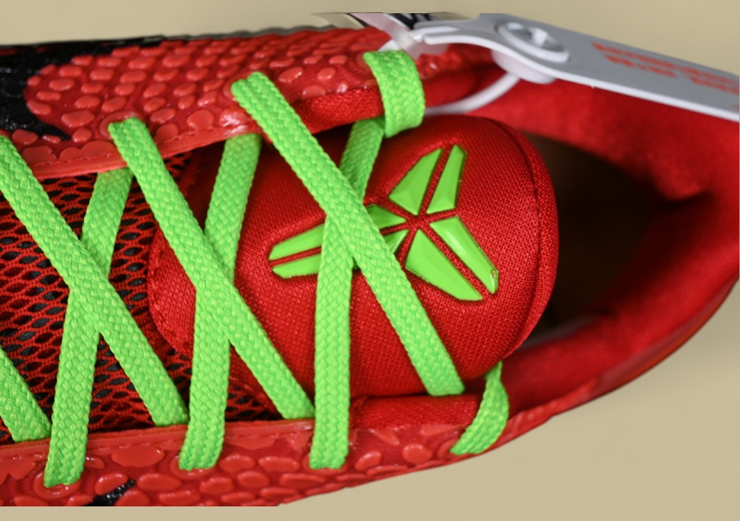 Nike Kobe Protro Green Black Orange Basketball Shoes Bold Scales & Neon Lace Detailing