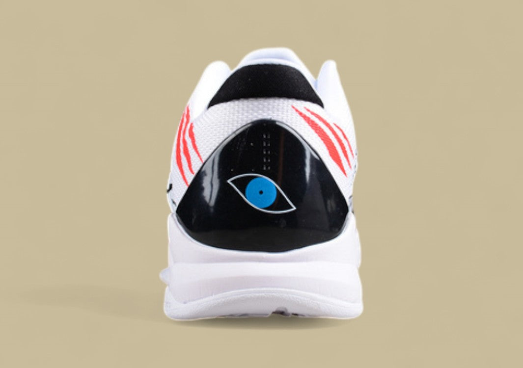 Nike Kobe Protro White Black Red Zebra Print Design With Bold Red Detail and Sleek Low-top Fit