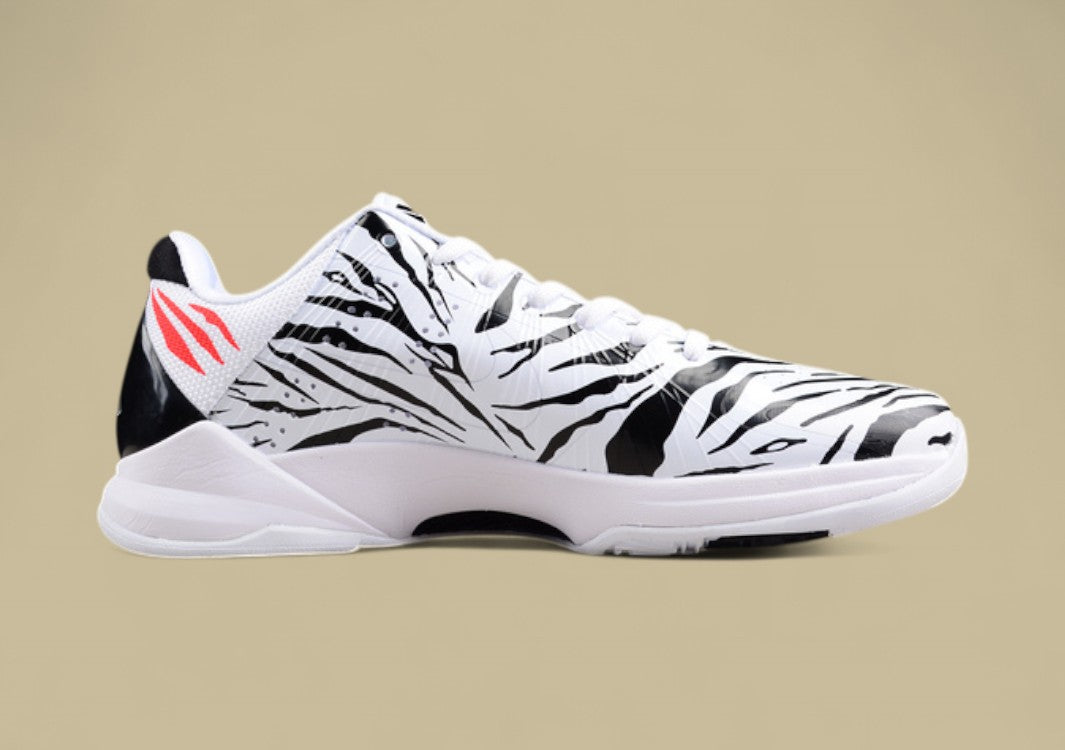 Nike Kobe Protro White Black Red Zebra Print Design With Bold Red Detail and Sleek Low-top Fit