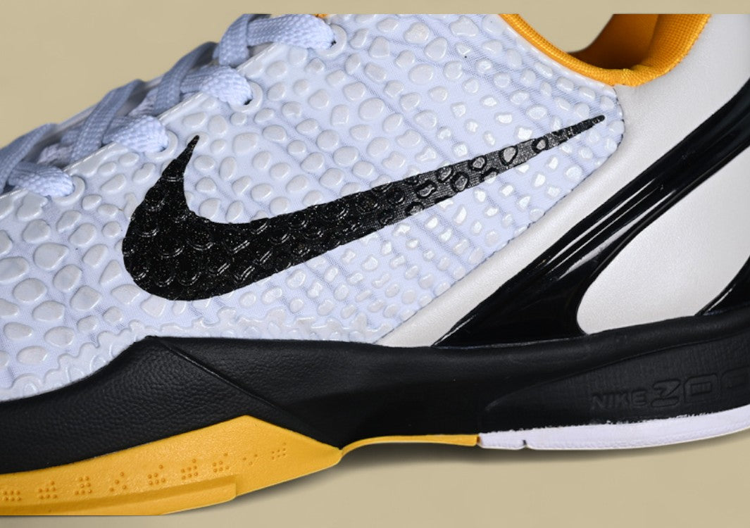 Nike Kobe Protro Whiteneutral Grey Del Sol black Snakeskin Upper With Classic Lakers Hints