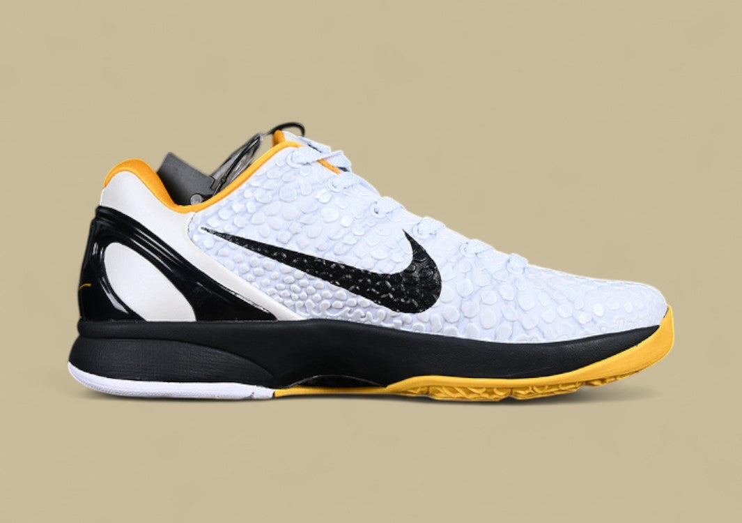 Nike Kobe Protro Whiteneutral Grey Del Sol black Snakeskin Upper With Classic Lakers Hints