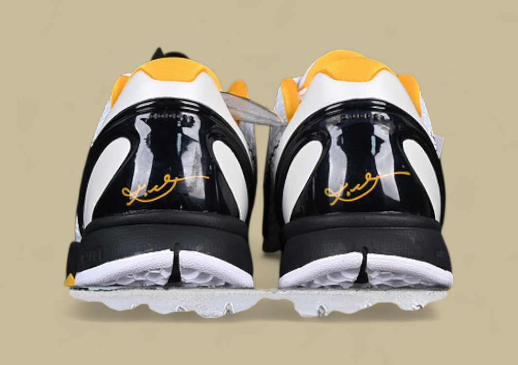 Nike Kobe Protro Whiteneutral Grey Del Sol black Snakeskin Upper With Classic Lakers Hints