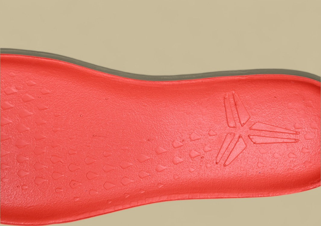 Nike Kobe Red Grey Black Bold Graphic Upper With Speckled Midsole and Low-top Fit