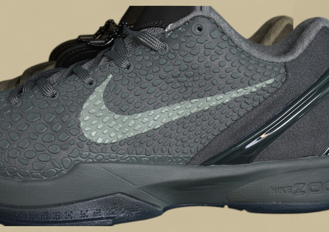 Nike Kobe "River Rock" Sleek Monochrome Low-Top Basketball Sneaker in Earthy Grey Tones