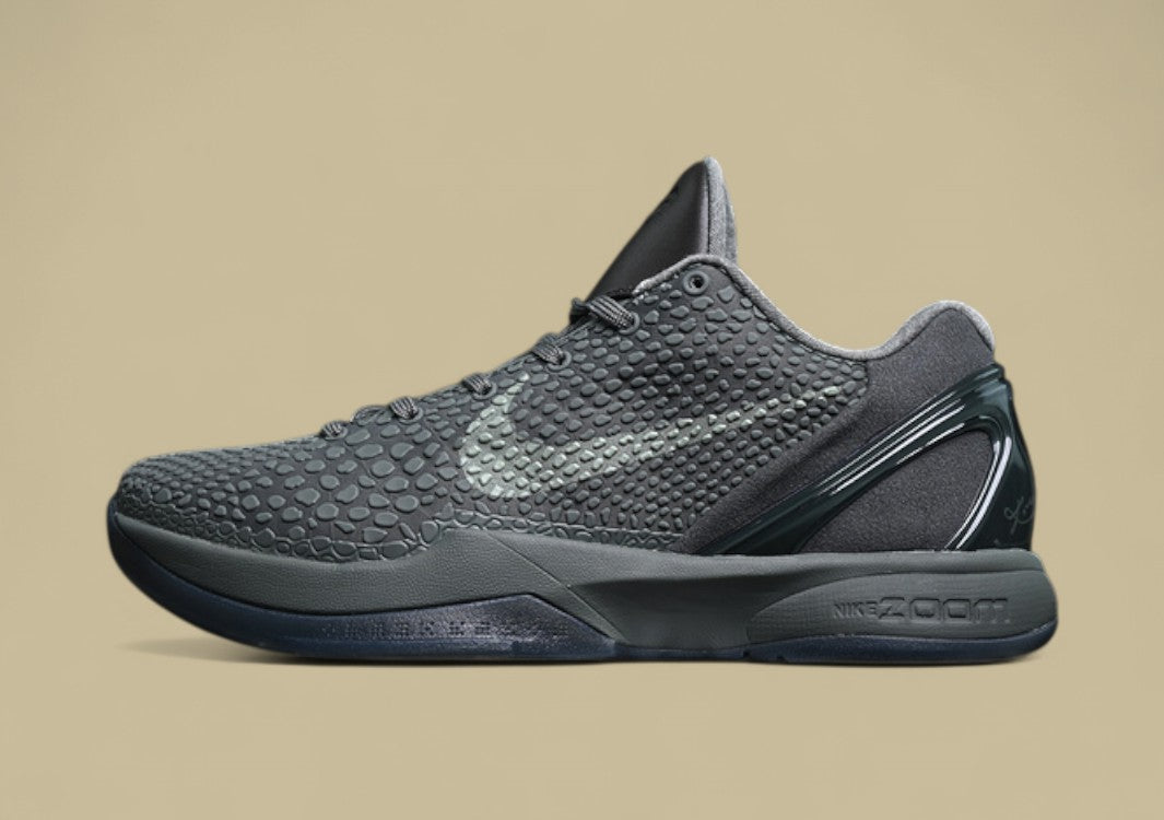 Nike Kobe "River Rock" Sleek Monochrome Low-Top Basketball Sneaker in Earthy Grey Tones