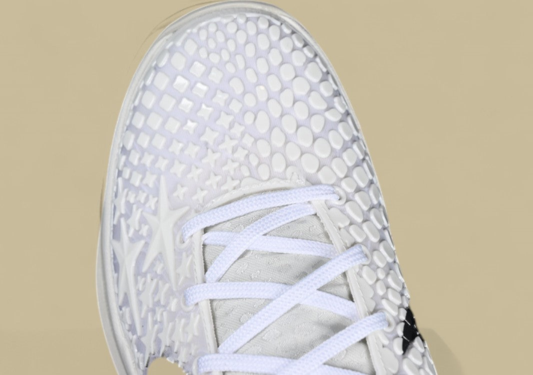 Nike Kobe "Sail Star" White Black Basketball Shoes with Star Pattern Upper