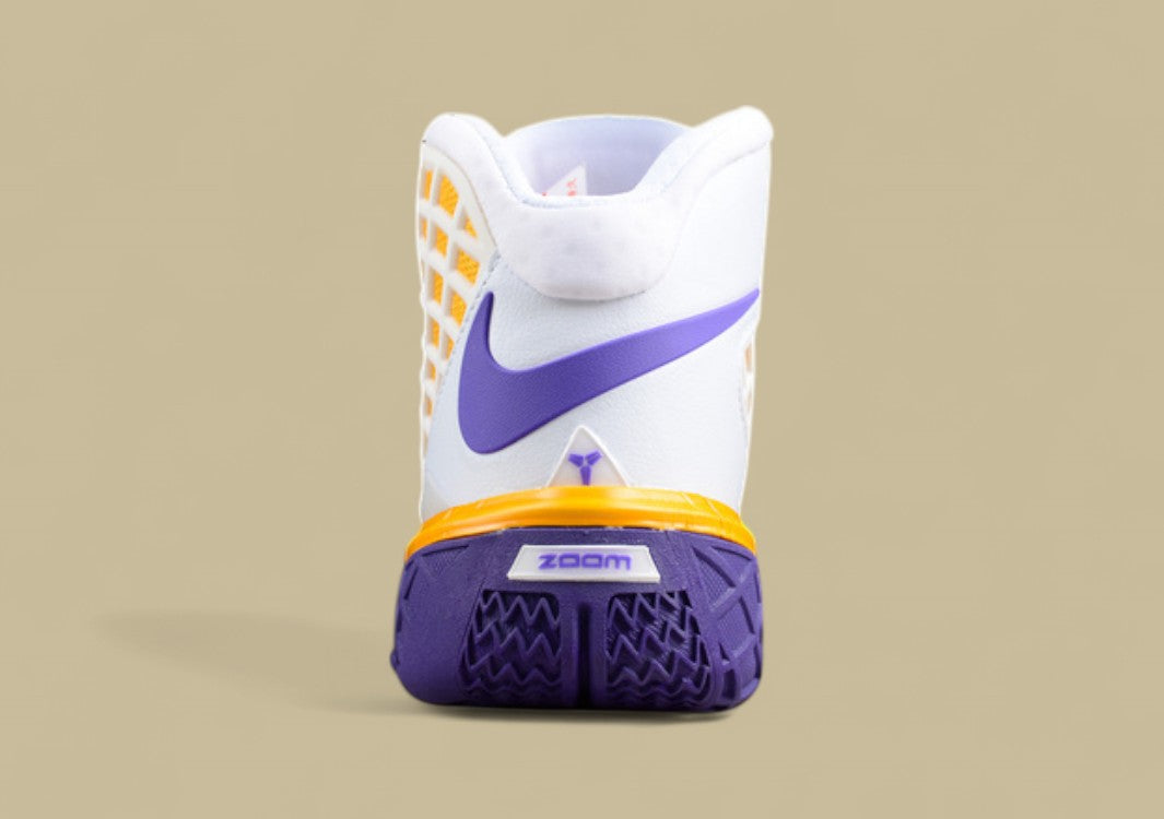 Nike Kobe Sl Protro Mvp White Purple Gold Unique Grid Design With Classic Lakers Colorway