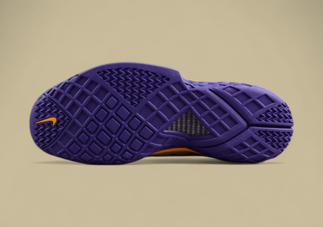 Nike Kobe Sl Protro Mvp White Purple Gold Unique Grid Design With Classic Lakers Colorway