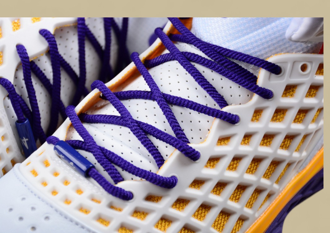 Nike Kobe Sl Protro Mvp White Purple Gold Unique Grid Design With Classic Lakers Colorway
