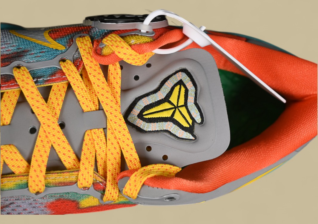 Nike Kobe "Stadium Grey Tour Yellow" Vibrant Multicolor Low-Top Basketball Shoe with Bold Graphic Print