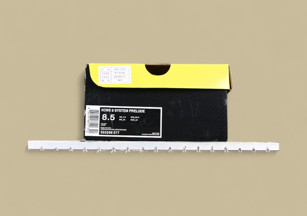 Nike Kobe System Grey Yellow Black Bold Camo Print With Sleek Low-top and Bright Yellow Sole