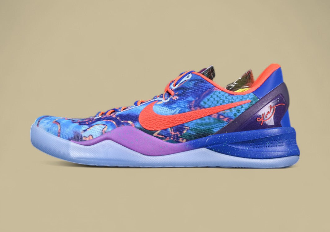 Nike Kobe "What The" Multi-Color Mashup Basketball Shoe with Bold Graphic Detailing