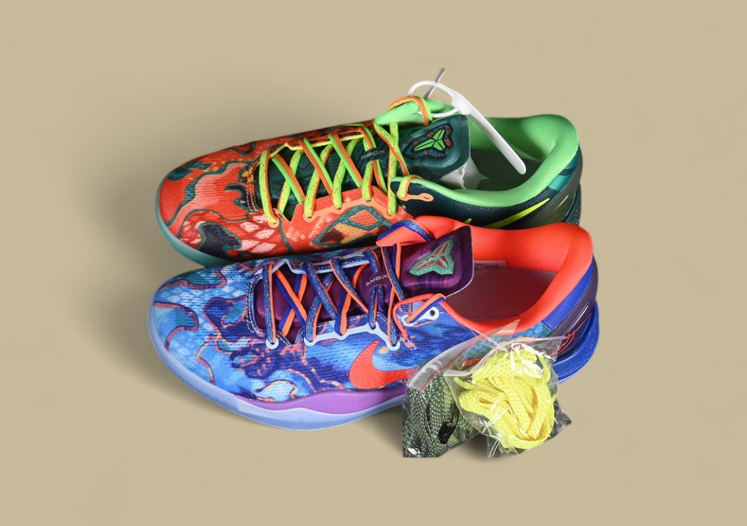 Nike Kobe "What The" Multi-Color Mashup Basketball Shoe with Bold Graphic Detailing