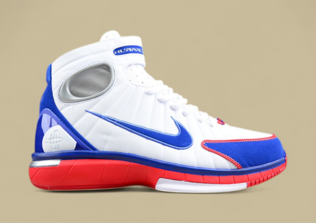 Nike Kobe "White Game Royal Sport Red Metallic Silver" Patriotic-Themed High-Top Basketball Shoe