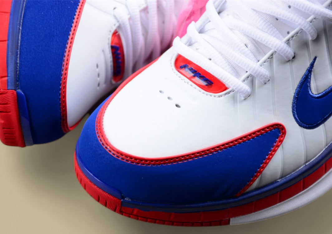 Nike Kobe "White Game Royal Sport Red Metallic Silver" Patriotic-Themed High-Top Basketball Shoe