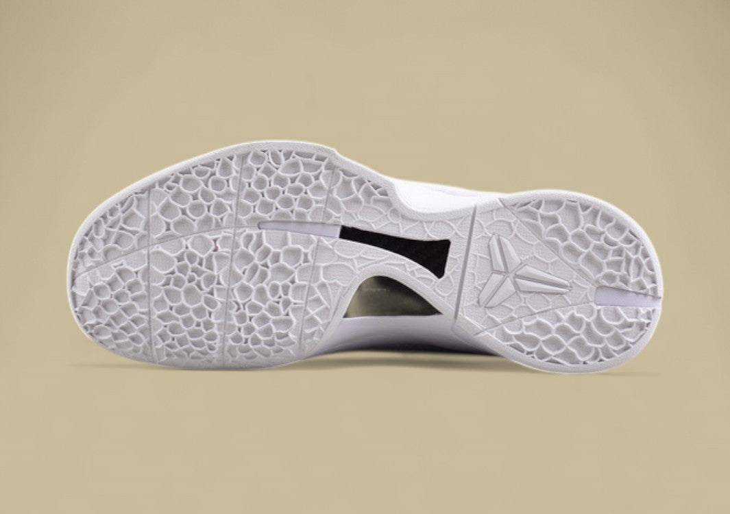 Nike Kobe White Gold Basketball Shoes Premium Look With Sleek Gold Accents and Detailing