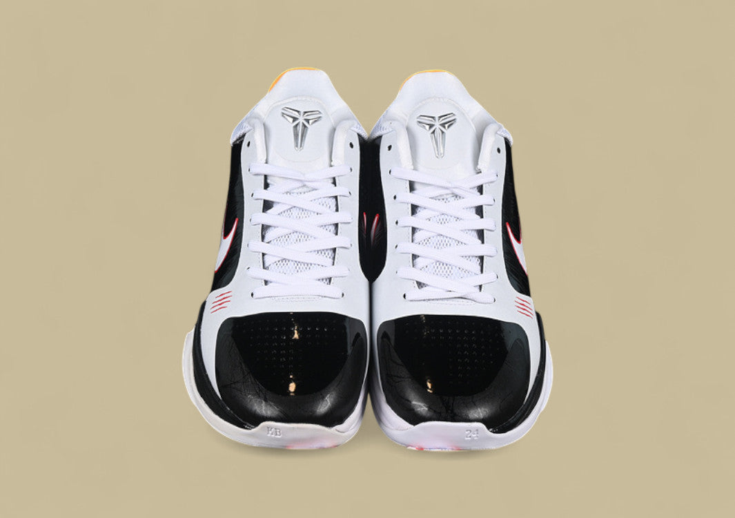 Nike Kobe “Bruce Lee” White Black Comet Red Tribute Low-Top Basketball Shoe with Iconic Martial Arts Inspiration