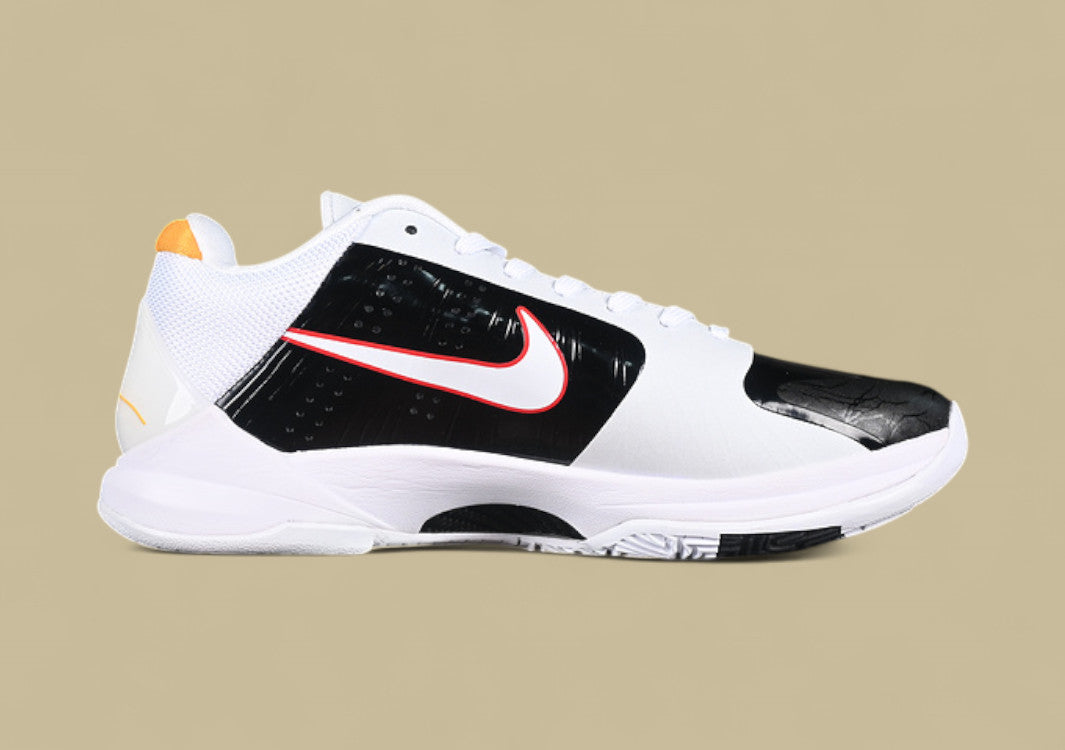 Nike Kobe “Bruce Lee” White Black Comet Red Tribute Low-Top Basketball Shoe with Iconic Martial Arts Inspiration