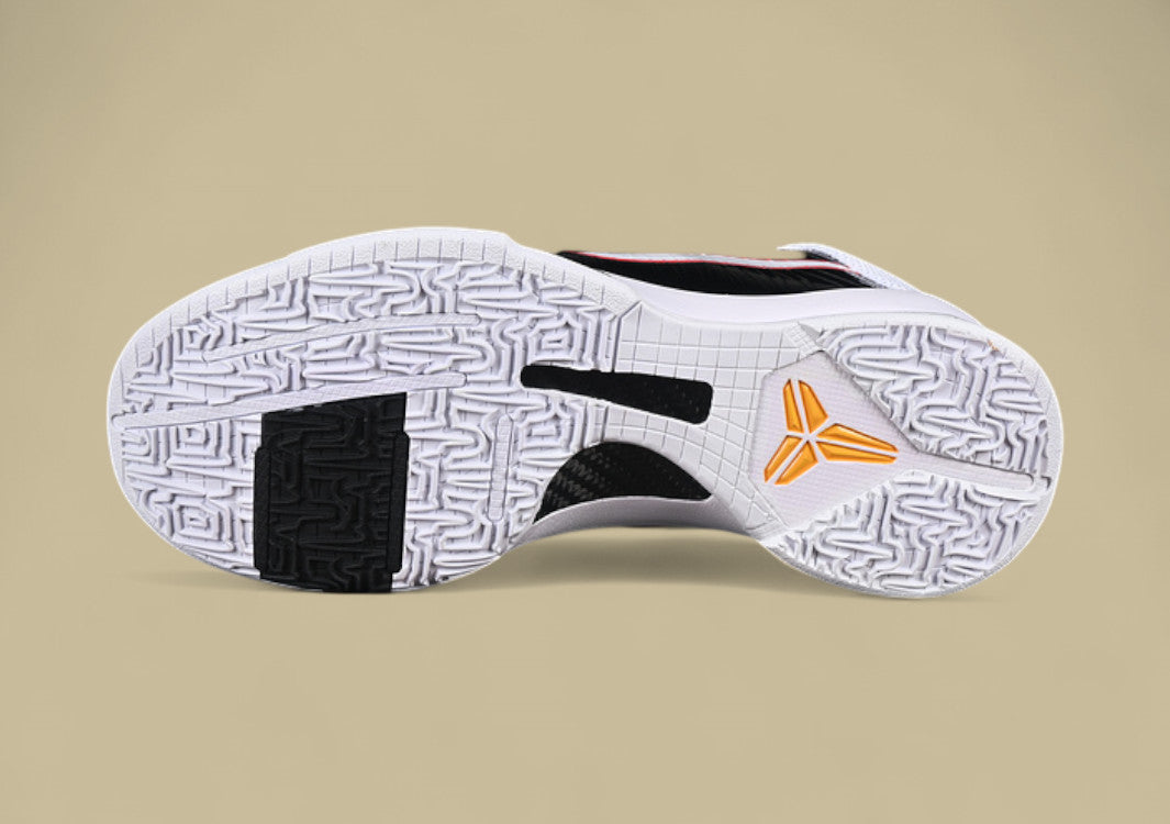 Nike Kobe “Bruce Lee” White Black Comet Red Tribute Low-Top Basketball Shoe with Iconic Martial Arts Inspiration