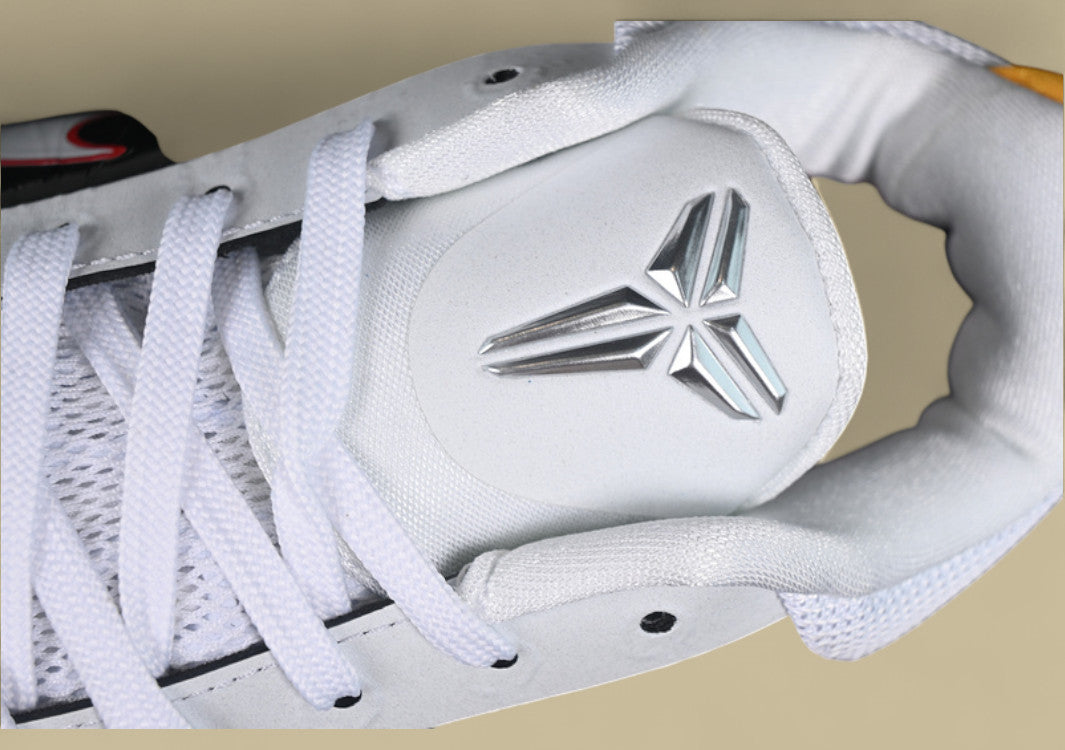 Nike Kobe “Bruce Lee” White Black Comet Red Tribute Low-Top Basketball Shoe with Iconic Martial Arts Inspiration