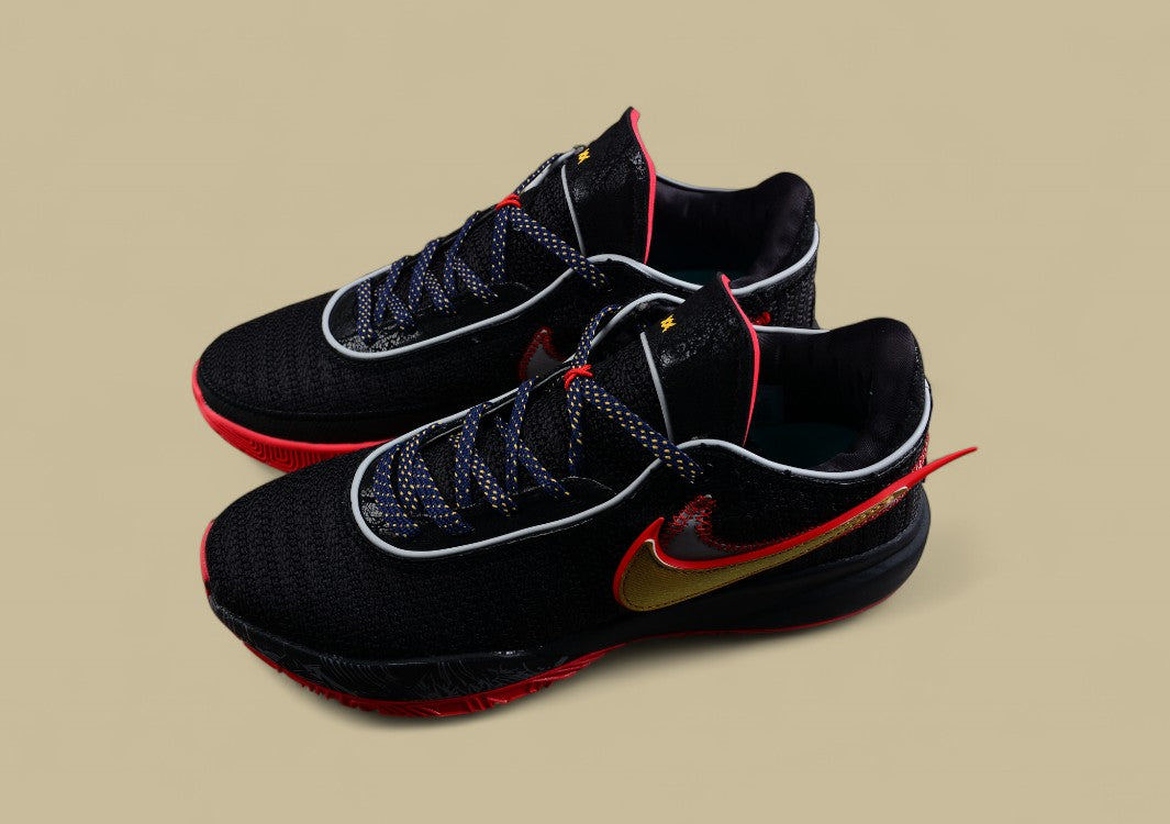 Nike Lebron 20 Ep James Black And Red Professional Basketball Shoes