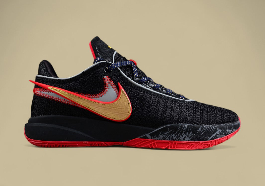 Nike Lebron 20 Ep James Black And Red Professional Basketball Shoes