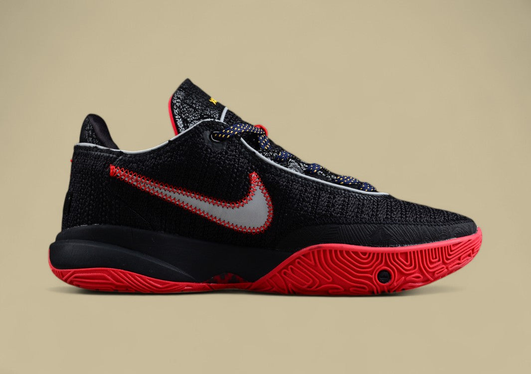 Nike Lebron 20 Ep James Black And Red Professional Basketball Shoes