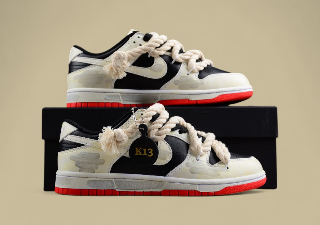 Nike SB Dunk Low “Rope Tag” Custom Retro Casual Shoes