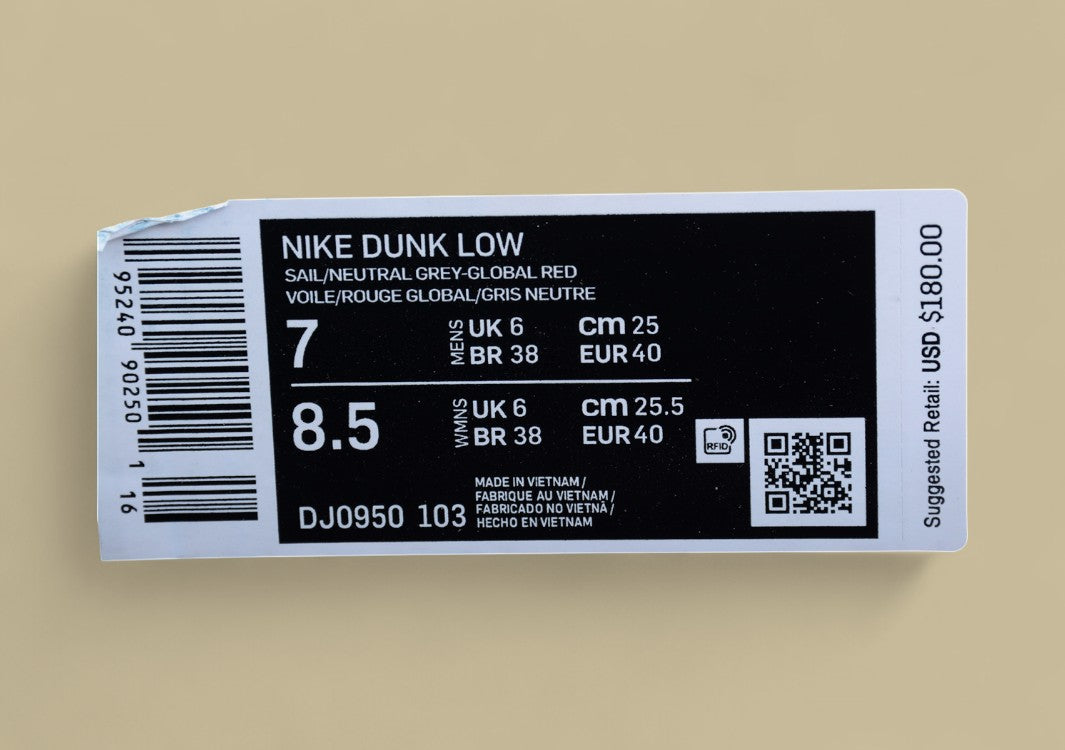 Nike SB Dunk OFF-WHITE Joint 40of50 Gray-Red