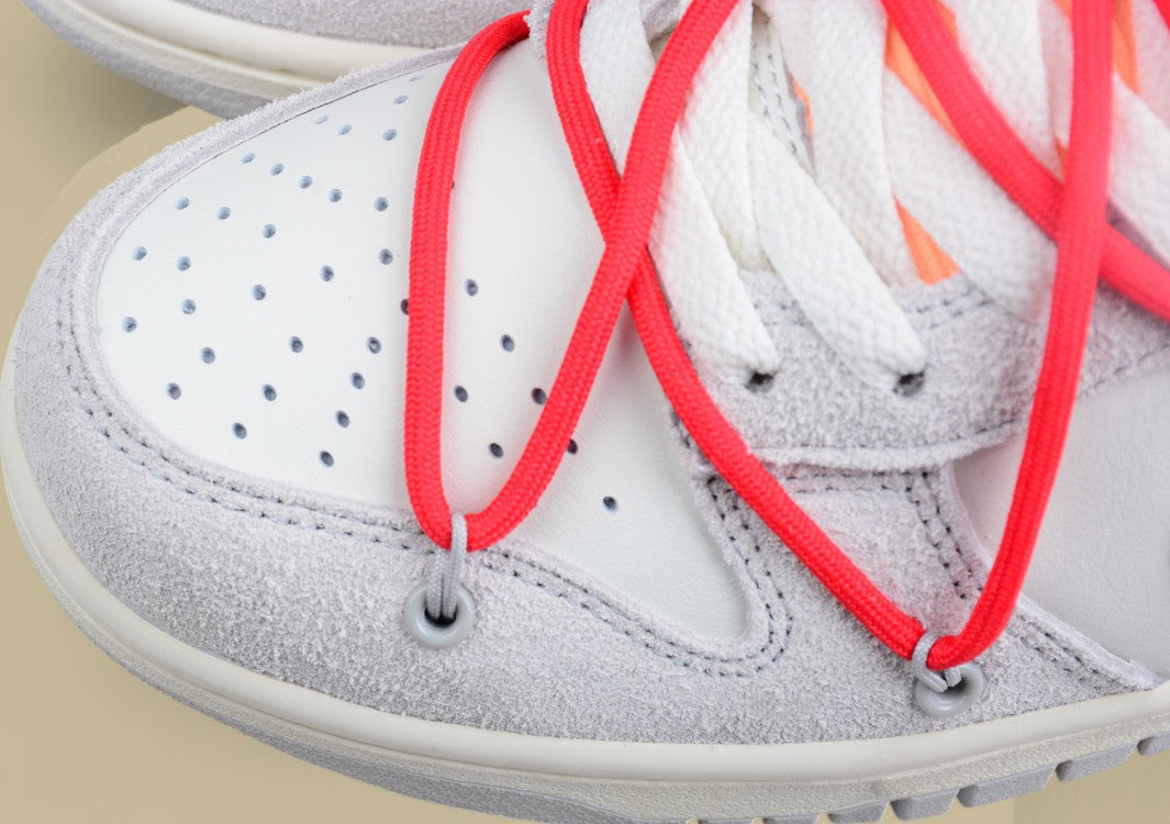 Nike SB Dunk OFF-WHITE Joint 40of50 Gray-Red