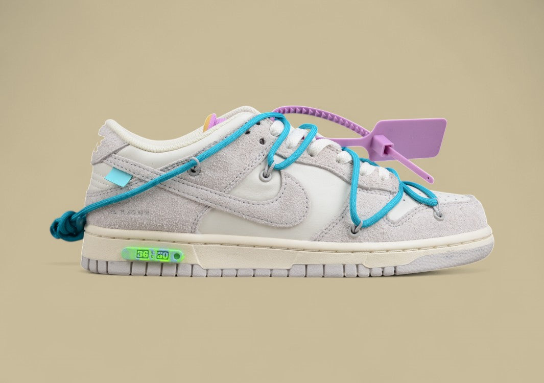Nike SB Dunk Off-white Joint 36of50 Suede Gray Green Purple
