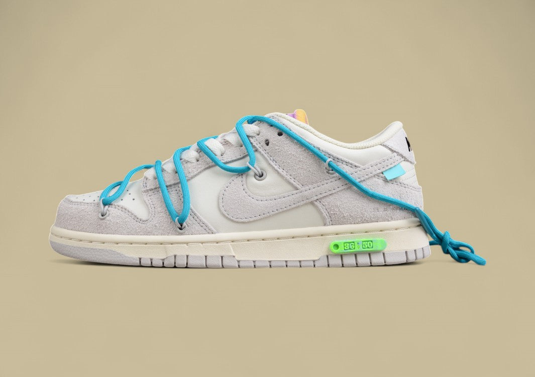 Nike SB Dunk Off-white Joint 36of50 Suede Gray Green Purple