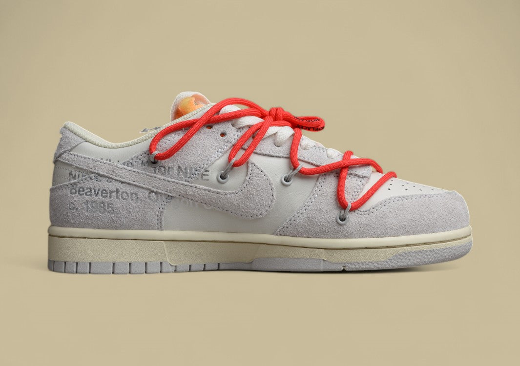 Nike Dunk Low ''the 50" Off-white No.40 Red Laces Orange Buckle