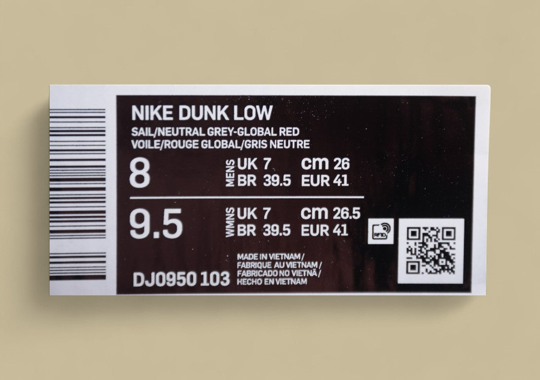 Nike Dunk Low ''the 50" Off-white No.40 Red Laces Orange Buckle