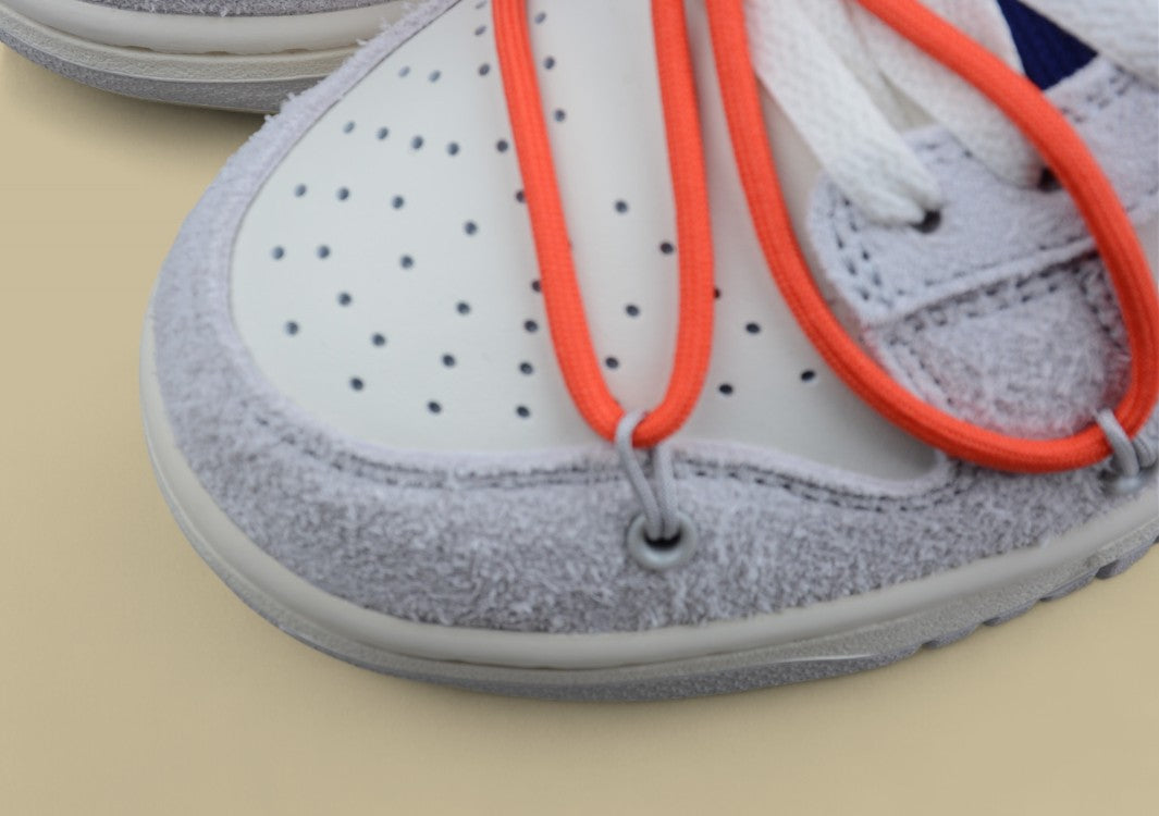 Nike Sb Dunk Off-white Joint 13of50 Suede Gray Orange Purple