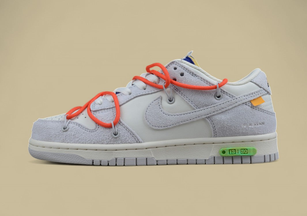Nike Sb Dunk Off-white Joint 13of50 Suede Gray Orange Purple