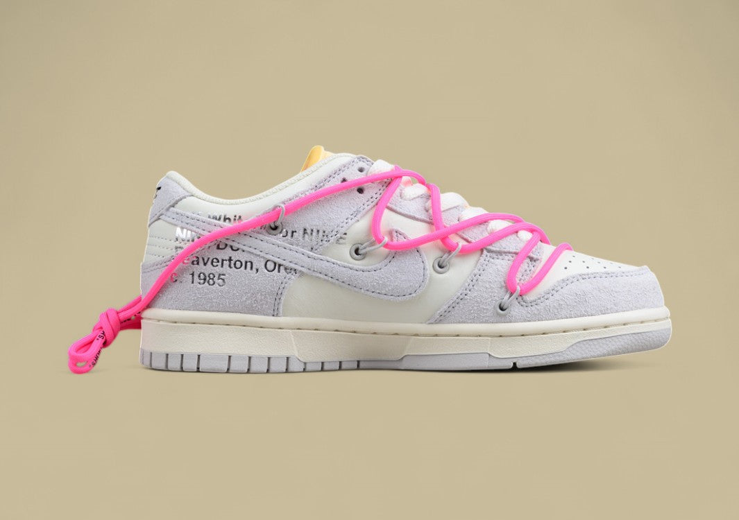 Nike Sb Dunk Off-white Joint 17of50 Suede Gray Pink Yellow