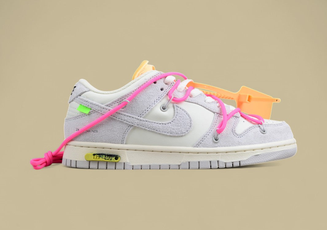 Nike Sb Dunk Off-white Joint 17of50 Suede Gray Pink Yellow