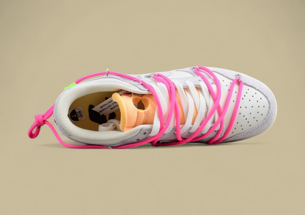 Nike Sb Dunk Off-white Joint 17of50 Suede Gray Pink Yellow