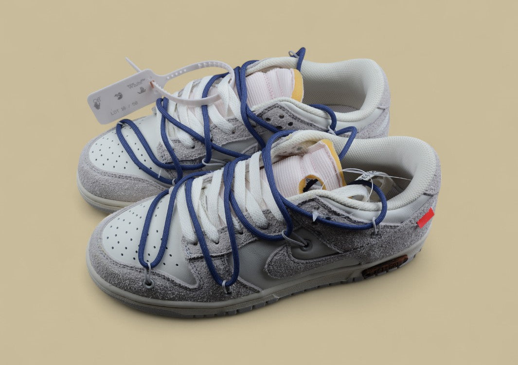 Nike Sb Dunk Off-white Joint 18of50 Suede Gray Pink