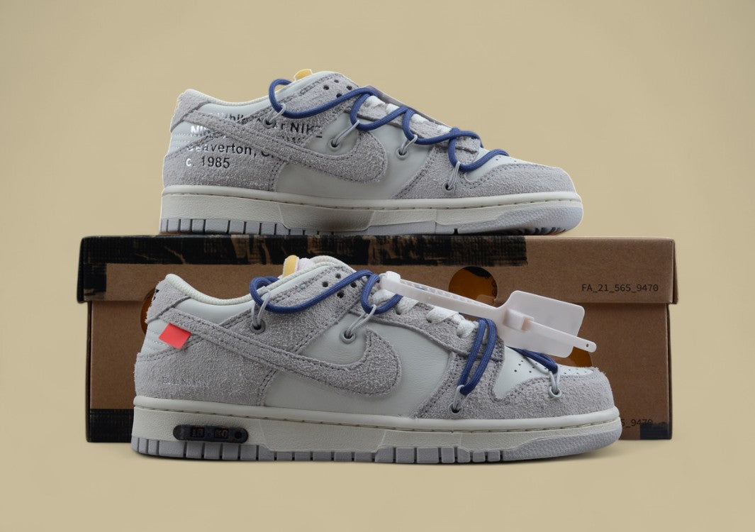 Nike Sb Dunk Off-white Joint 18of50 Suede Gray Pink