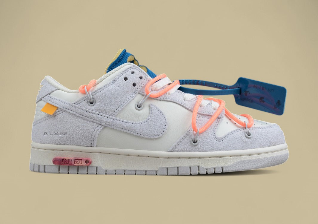 Nike Sb Dunk Off-white Joint 19of50 Suede Gray Powder Blue