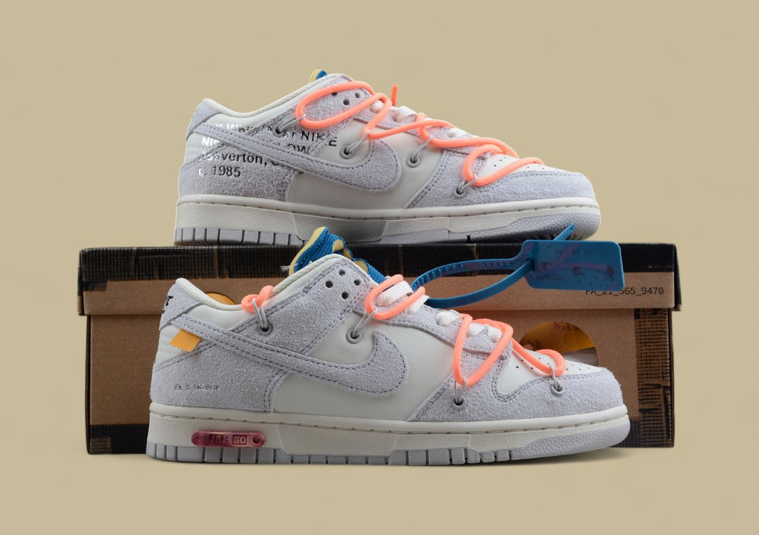 Nike Sb Dunk Off-white Joint 19of50 Suede Gray Powder Blue
