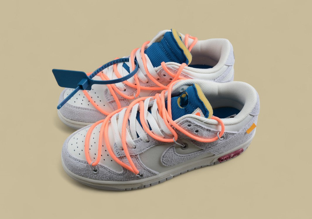 Nike Sb Dunk Off-white Joint 19of50 Suede Gray Powder Blue