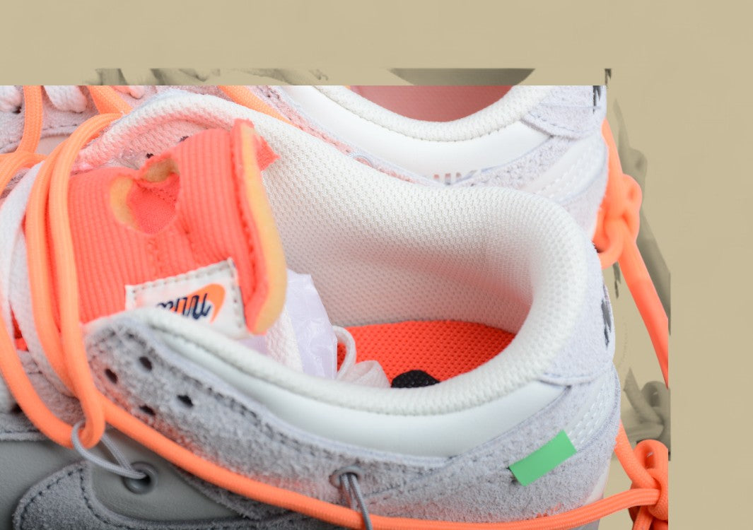 Nike Sb Dunk Off-white Joint 31of50 Suede Grey Orange