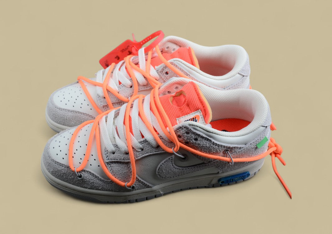 Nike Sb Dunk Off-white Joint 31of50 Suede Grey Orange
